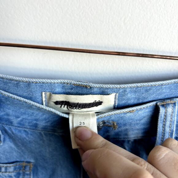 Madewell Pleated Denim Blue Mini Skirt in Stilecrost Wash Women's Size 25 Y2k - Picture 4 of 8